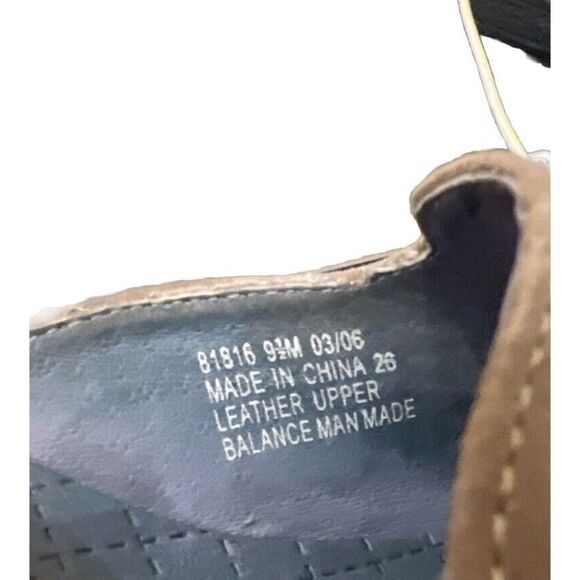 Indigo by Clarks Size 9.5 Leather Mules Heels Sandals Shoes Slides Slip-ons - Picture 5 of 5